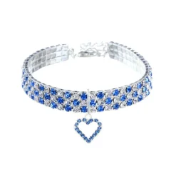 DTOPBUYAGE - Dtopbuyage collier en strass avec cœur pour chats