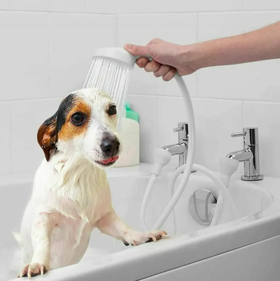 DTOPBUYAGE - Dtopbuyage douche pour animaux de compagnie à double port