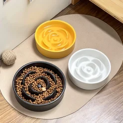 DTOPBUYAGE - Dtopbuyage ecuelle anti glouton plastique couleur grise 15.5*15.5*4cm