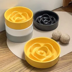 DTOPBUYAGE - Dtopbuyage ecuelle anti glouton plastique rose 15.5*15.5*4cm