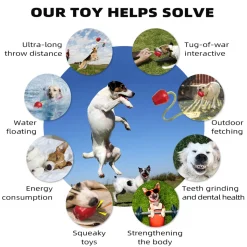 DTOPBUYAGE - Dtopbuyage jouet de récupération pour chien avec corde