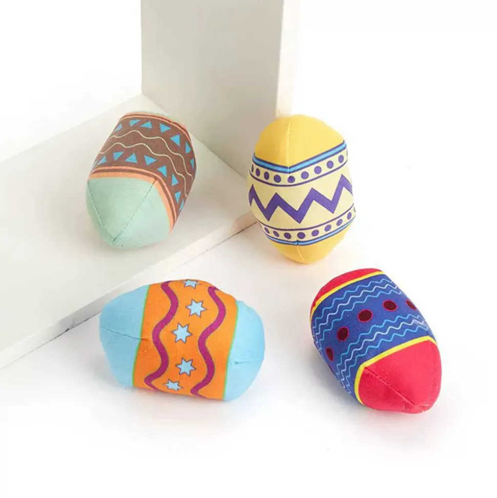 DTOPBUYAGE - Dtopbuyage jouet en peluche pour chien en forme d'œuf