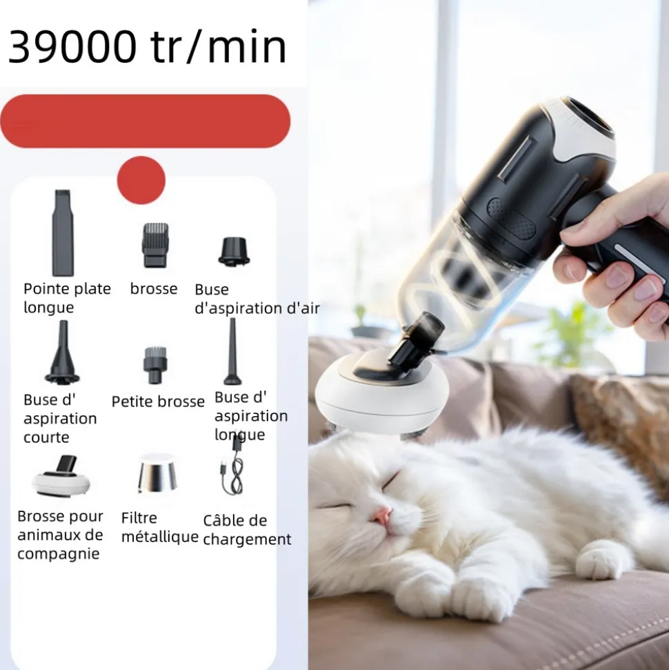 DTOPBUYAGE - Dtopbuyage nettoyeur de cheveux électrique portatif