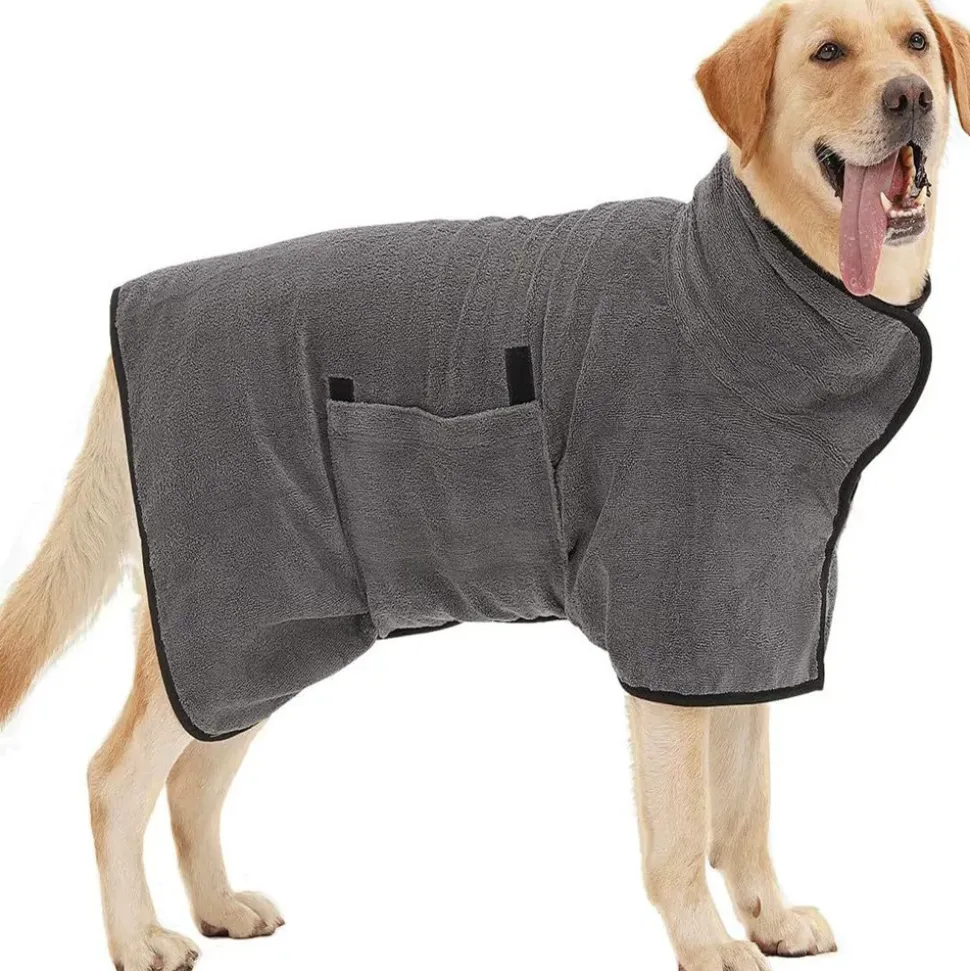 DTOPBUYAGE - Dtopbuyage peignoir en microfibre pour chien