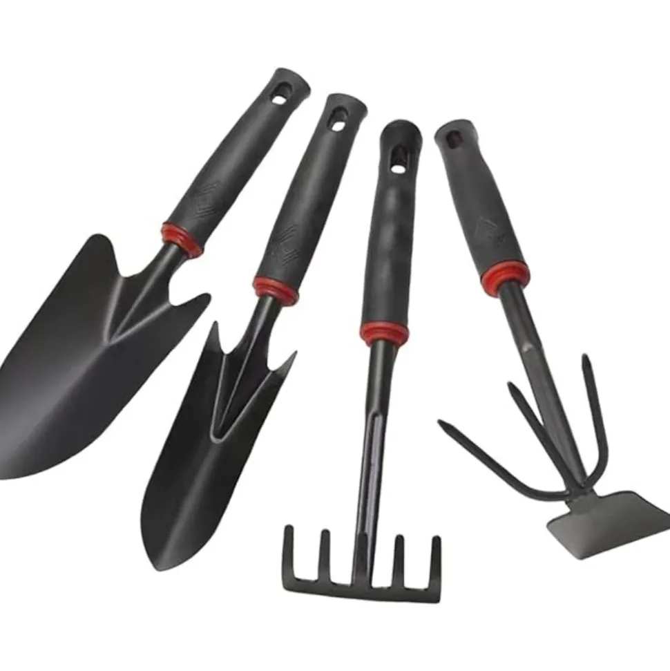 DTOPBUYAGE - Ensemble 4 outils jardinage acier inox