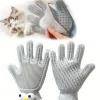 DTOPBUYAGE - Gant de toilettage 2 en 1 pour chiens et chats