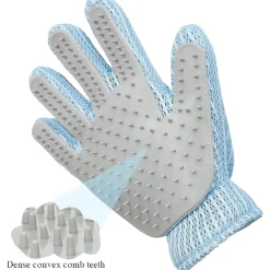 DTOPBUYAGE - Gant de toilettage 2 en 1 pour chiens et chats