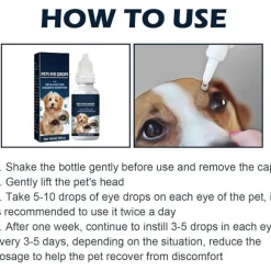 DTOPBUYAGE - Gouttes pour yeux de chats et chiens