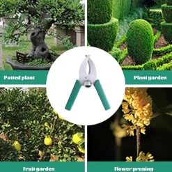 DTOPBUYAGE - Jardin pelle sécateurs acier inoxydable anneau coupe uptoda