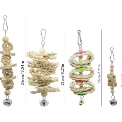 DTOPBUYAGE - Jeu de 7 jouets swing perroquet jaquette