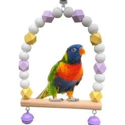 DTOPBUYAGE - Jouet balançoire perroquet clochette exercice durabl