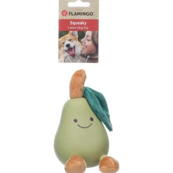 DTOPBUYAGE - Jouet chien flamingo poire vert latex 9x10,5x14,7cm