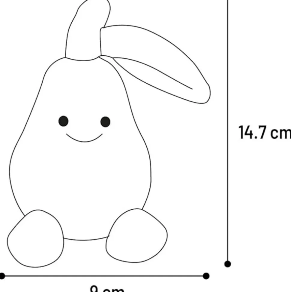 DTOPBUYAGE - Jouet chien flamingo poire vert latex 9x10,5x14,7cm