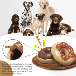 DTOPBUYAGE - Jouets pour chien - indestructibles, résistants et interactifs