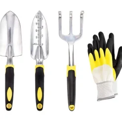 DTOPBUYAGE - Kit d'outils de jardinage 4 - pièces jaune dtopbuyage