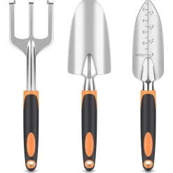 DTOPBUYAGE - Kit d'outils de jardinage 3 - pièces orange dtopbuyage
