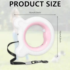 DTOPBUYAGE - Laisse enrouleur 3m rétractable led pour chiens jusqu'à 30 kg