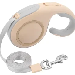 DTOPBUYAGE - Laisse extensible verrouillée 5m dorée chien