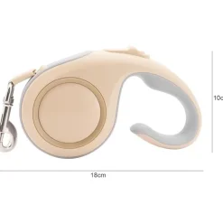 DTOPBUYAGE - Laisse extensible verrouillée 5m dorée chien