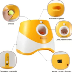 DTOPBUYAGE - Lanceur de balle automatique pour chien interactif