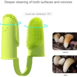 DTOPBUYAGE - Lot de 10 brosse à dents pour chien et chat dtopbuyage