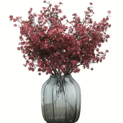 DTOPBUYAGE - Lot de 10 fleurs d'automne artificielles de gypsophila pour diverses décorations dtopbuyage