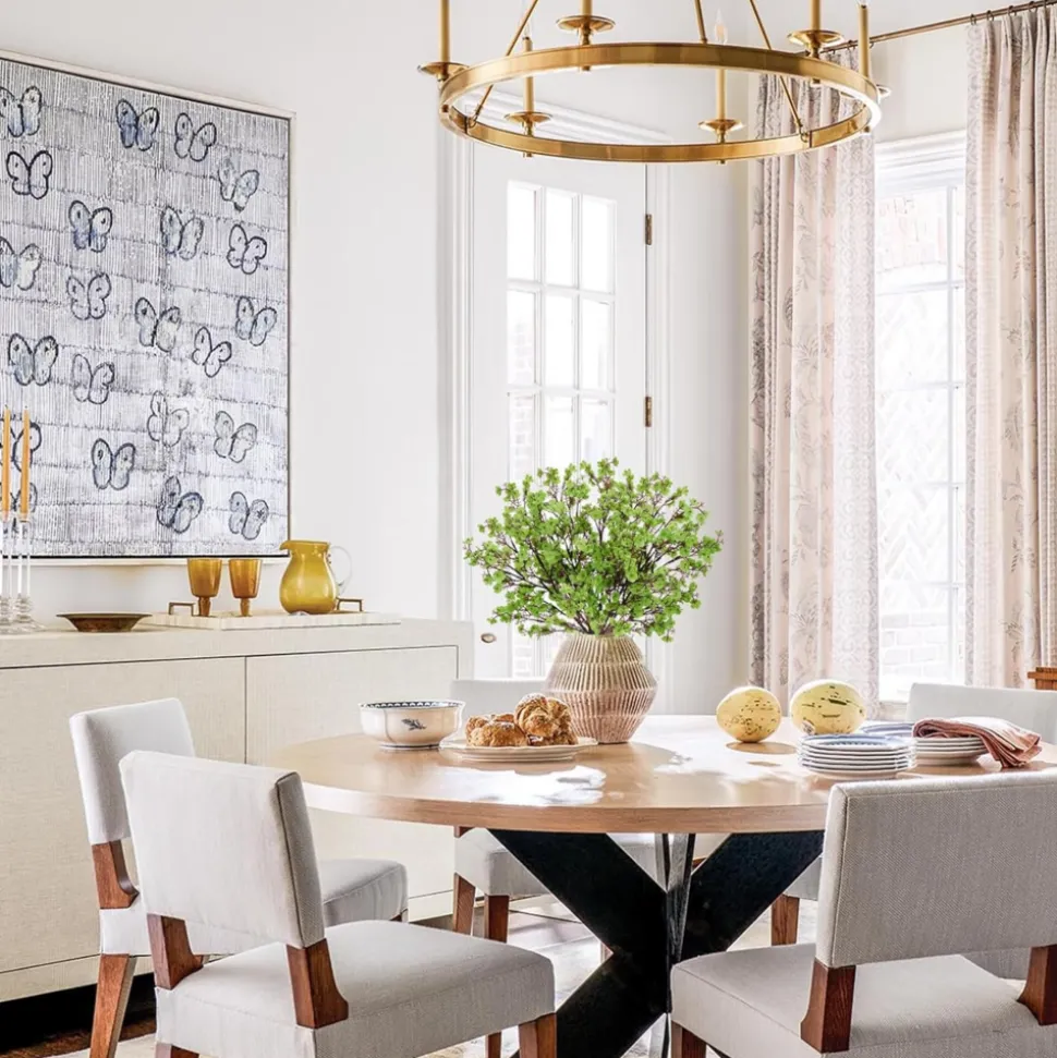 DTOPBUYAGE - Lot de 10 fleurs artificielles de gypsophila vert pour diverses décorations dtopbuyage