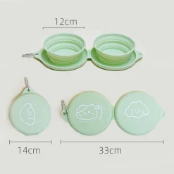 DTOPBUYAGE - Lot de 2 gamelles pliables pour chien de voyage dtopbuyage