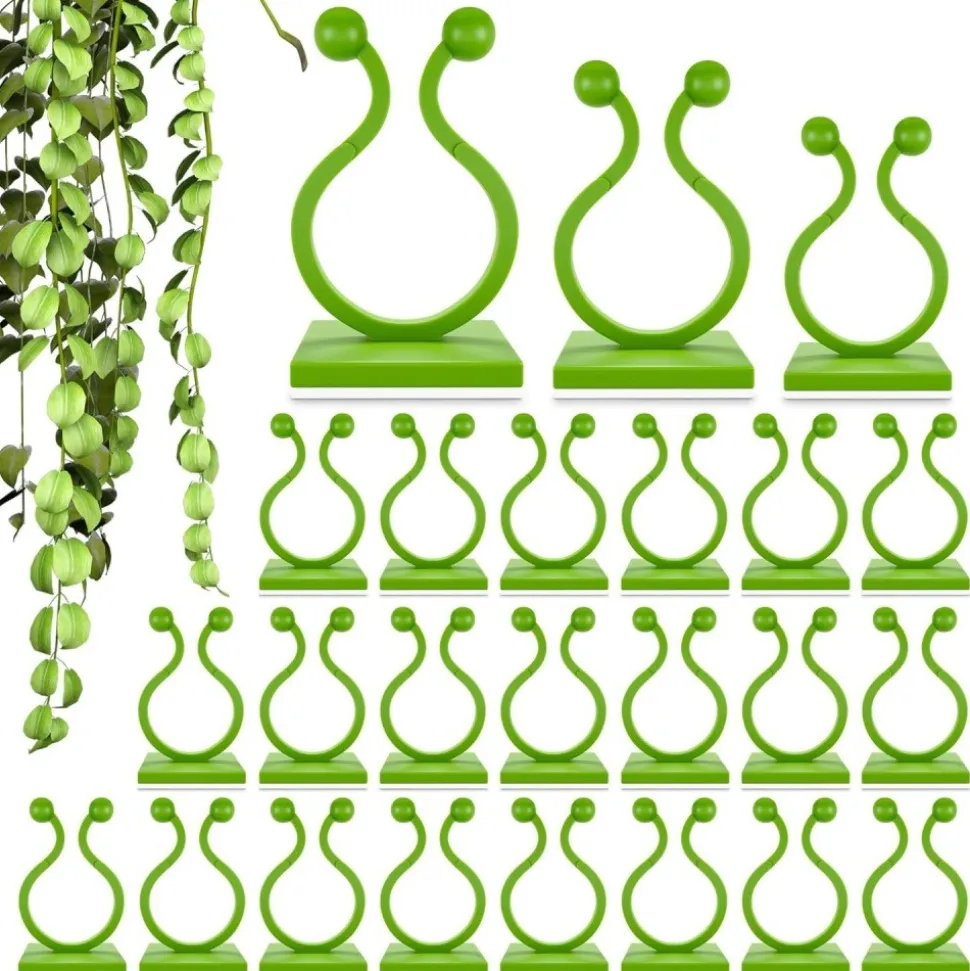 DTOPBUYAGE - Lot de 50 pinces à plantes pour support mural dtopbuyage