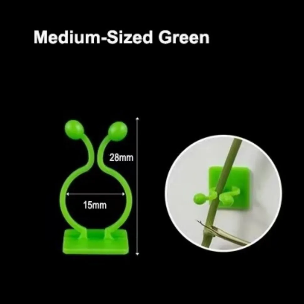 DTOPBUYAGE - Lot de 50 pinces à plantes pour support mural dtopbuyage