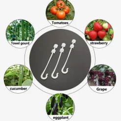 DTOPBUYAGE - Lot de 50 pinces à tomates en j 9.5cm dtopbuyage