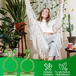 DTOPBUYAGE - Lot de 50 pinces à plantes pour support mural petit dtopbuyage