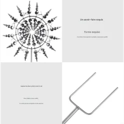 DTOPBUYAGE - Moulinets de décoration pour jardin couleur dtopbuyage