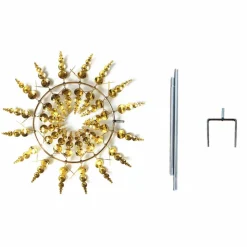 DTOPBUYAGE - Moulinets de décoration pour jardin or dtopbuyage