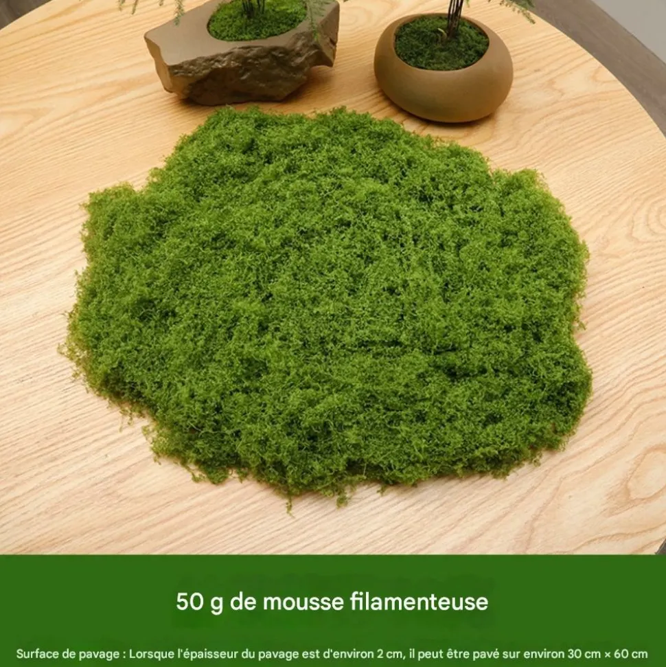 DTOPBUYAGE - Mousse artificielle de 50g*2 pour décoration de jardin dtopbuyage