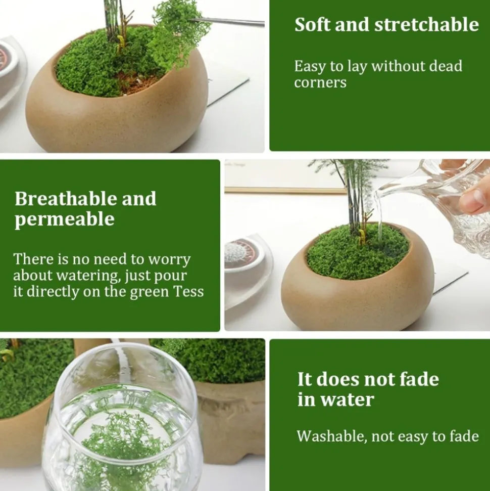 DTOPBUYAGE - Mousse artificielle de 20g*2 pour décoration de jardin dtopbuyage