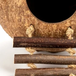 DTOPBUYAGE - Nid et jouet pour oiseaux et hamsters avec échelle