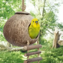 DTOPBUYAGE - Nid et jouet pour oiseaux et hamsters avec échelle