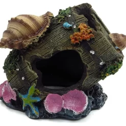 DTOPBUYAGE - Ornement aquarium barrel cave 1 pcs