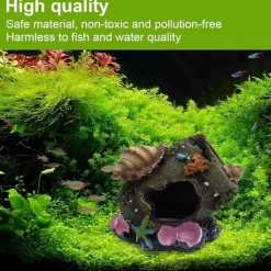 DTOPBUYAGE - Ornement aquarium barrel cave 1 pcs