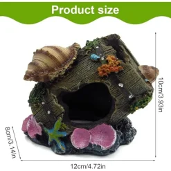 DTOPBUYAGE - Ornement aquarium barrel cave 1 pcs