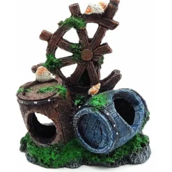 DTOPBUYAGE - Ornement aquarium barrel cave 1 pcs
