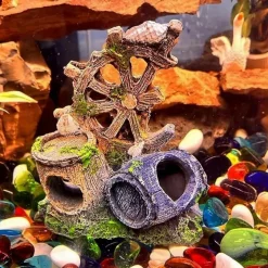 DTOPBUYAGE - Ornement aquarium barrel cave 1 pcs