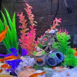 DTOPBUYAGE - Ornement aquarium barrel cave 1 pcs