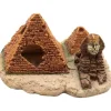 DTOPBUYAGE - Ornement aquarium pyramide en résine