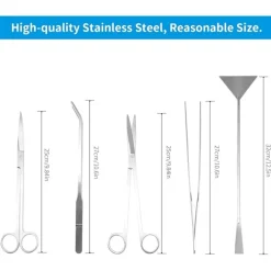DTOPBUYAGE - Outil 5 pièces acier inoxydable pour aquarium