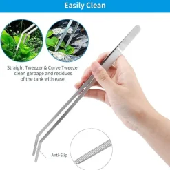 DTOPBUYAGE - Outil 5 pièces acier inoxydable pour aquarium