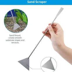 DTOPBUYAGE - Outil 5 pièces acier inoxydable pour aquarium