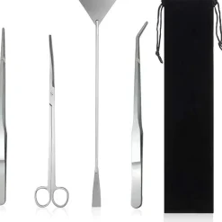 DTOPBUYAGE - Outil 4 pièces acier inoxydable pour aquarium