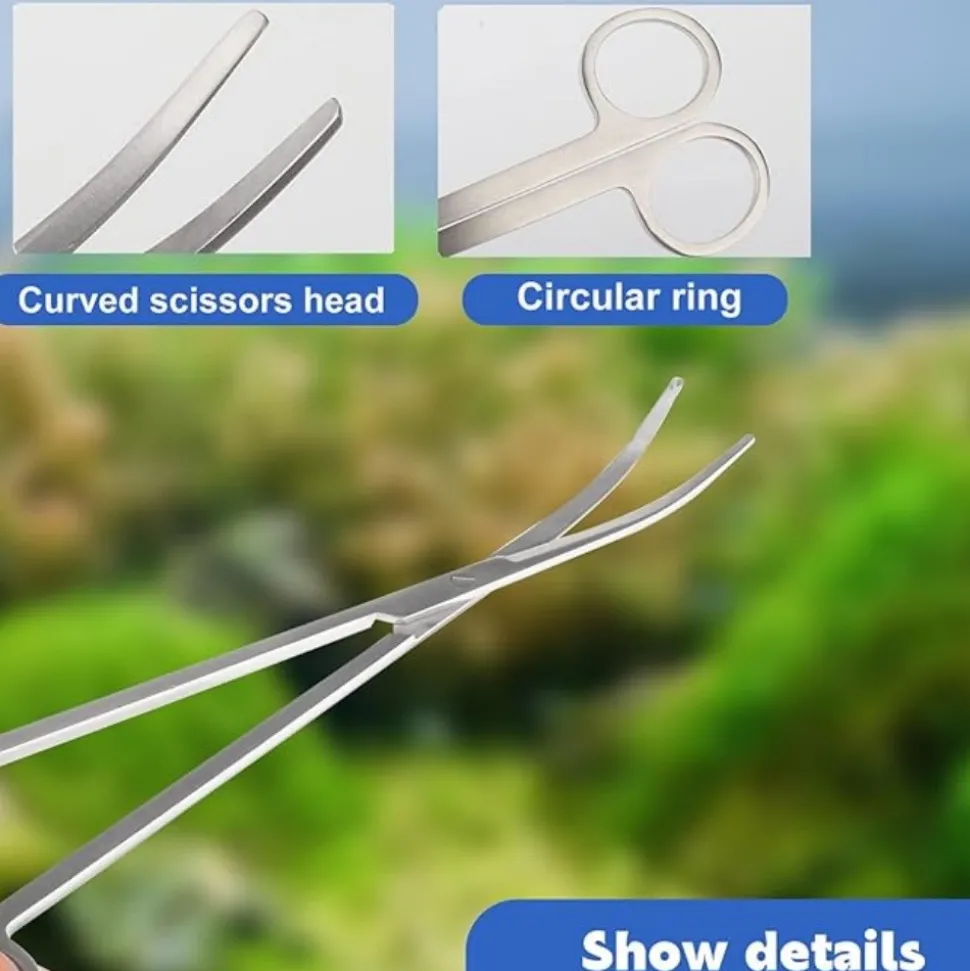 DTOPBUYAGE - Outil 4 pièces acier inoxydable pour aquarium